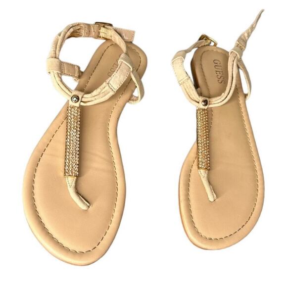 Womens size 6/7 T-Stap flip flops thong - sling back flat sandals - Picture 7 of 8